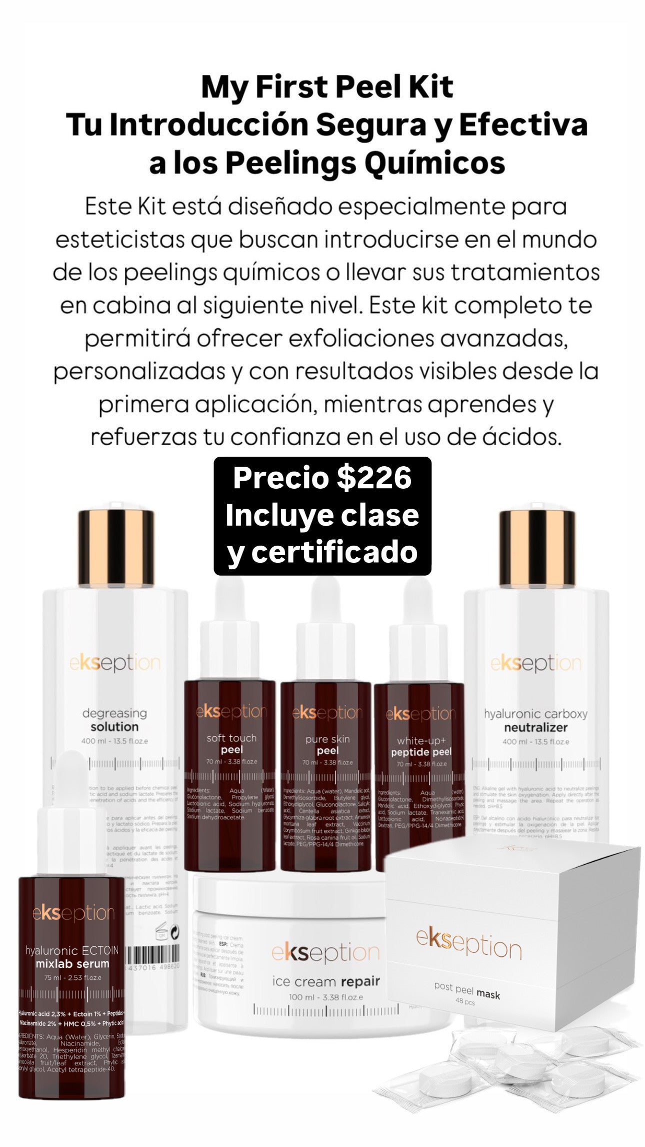 My First Peel Kit
Tu Introducción Segura y Efectiva a los Peelings Químicos